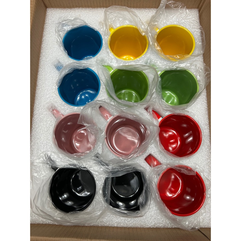 KisSealed 12 Pack Sublimation Mugs Assorted Colors with Individual Gift Boxes